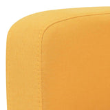 2 Piece Sofa Set Fabric Yellow - Rear View