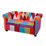 2 Piece Chesterfield Sofa Set Fabric - Extra Image
