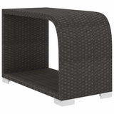 10 Piece Garden Lounge Set with Cushions Poly Rattan Black