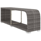 11 Piece Garden Lounge Set with Cushions Poly Rattan Grey