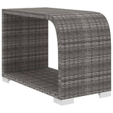 11 Piece Garden Lounge Set with Cushions Poly Rattan Grey