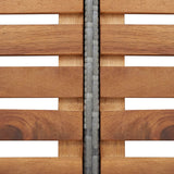 Square Spa Surround Grey 268 x 268 x 55 cm Poly Rattan - Rear View