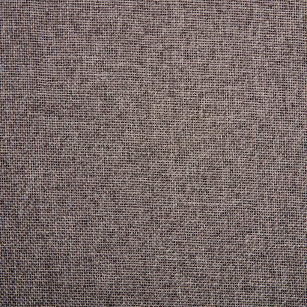 Swivel Dining Chairs 6 pcs Taupe Fabric