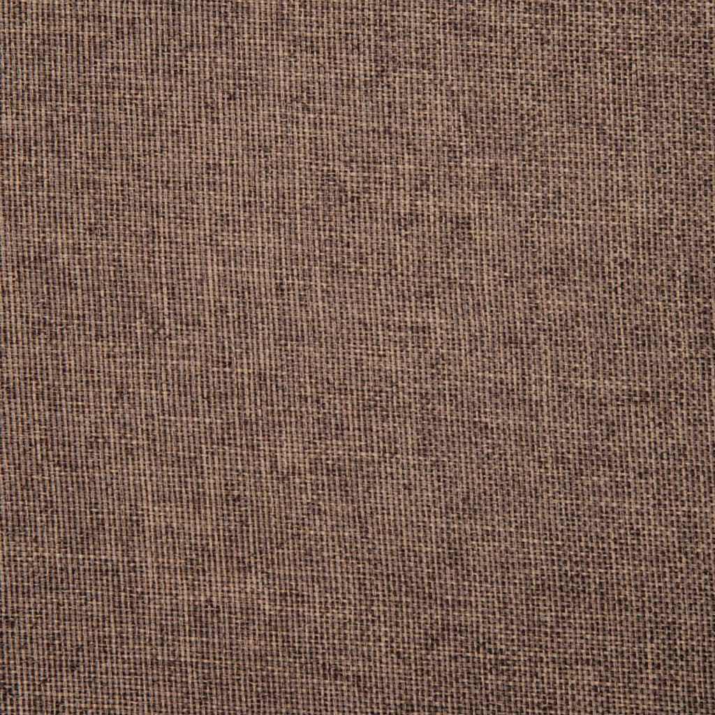 Swivel Office Chair Brown Fabric