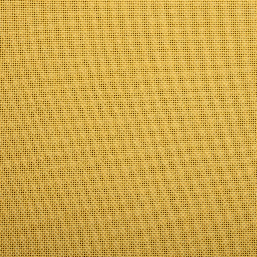 Swivel Office Chair Yellow Fabric