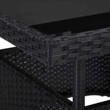 Furniture Set 5 pcs Black