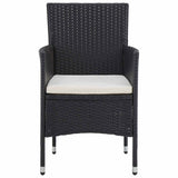 Furniture Set 5 pcs Black - Side View