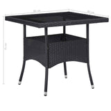 Furniture Set 5 pcs Black
