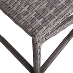 Garden Bench 80 cm Poly Rattan Grey