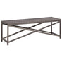 Garden Bench 120 cm Poly Rattan Grey