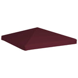 Gazebo Top Cover 310 g/m² 3x3 m Bordeaux - Front View