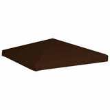 Gazebo Top Cover 310 g/m² 3x3 m Brown - Front View