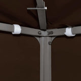 Gazebo Top Cover 310 g/m² 3x3 m Brown - Top-Down View
