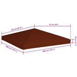 Gazebo Top Cover 310 g/m² 3x3 m Terracota