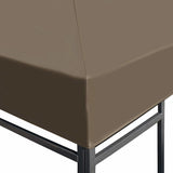 Gazebo Top Cover 310 g/m² 3x4 m Taupe - Side View