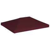 Gazebo Top Cover 310 g/m² 3x4 m Bordeaux - Front View