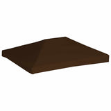 Gazebo Top Cover 310 g/m² 3x4 m Brown - Front View