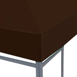 Gazebo Top Cover 310 g/m² 3x4 m Brown - Side View