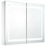 LED Bathroom Mirror Cabinet 80x12.2x68 cm - Front View