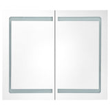 LED Bathroom Mirror Cabinet 80x12.2x68 cm