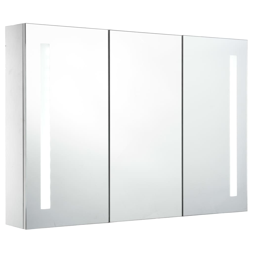 LED Bathroom Mirror Cabinet 89x14x62 cm