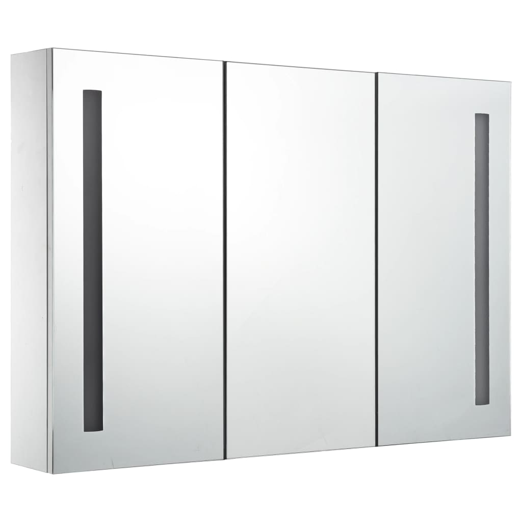 LED Bathroom Mirror Cabinet 89x14x62 cm