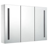 LED Bathroom Mirror Cabinet 89x14x62 cm - Top-Down View
