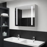 LED Bathroom Mirror Cabinet 89x14x62 cm