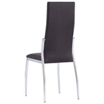 Dining Chairs 6 pcs Brown Faux Leather