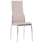 Dining Chairs 6 pcs Cappuccino Faux Leather