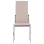 Dining Chairs 6 pcs Cappuccino Faux Leather