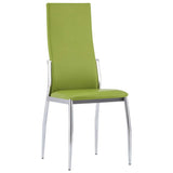 Dining Chairs 6 pcs Green Faux Leather