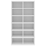 Shoe Rack White 54x34x100.5 cm Engineered Wood