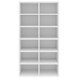 Shoe Rack White 54x34x100.5 cm Engineered Wood - Top-Down View