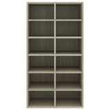 Shoe Rack Sonoma Oak 54x34x100.5 cm Engineered Wood - Top-Down View