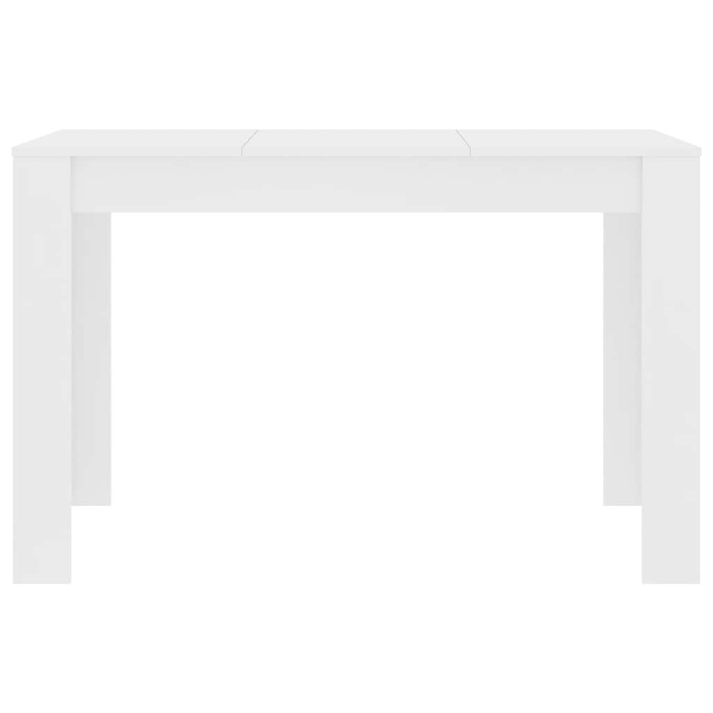Dining Table White 120x60x76 cm Engineered Wood