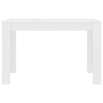Dining Table White 120x60x76 cm Engineered Wood