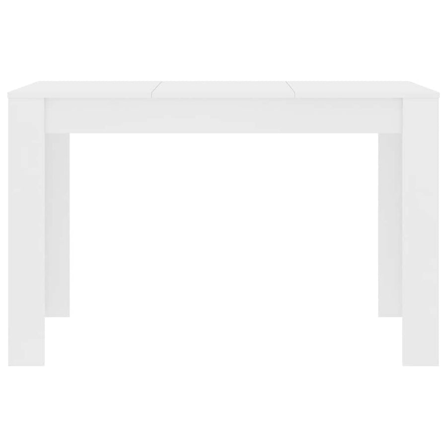 Dining Table White 120x60x76 cm Engineered Wood