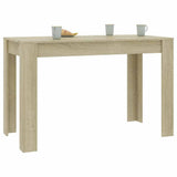 Dining Table Sonoma Oak 120x60x76 cm Engineered Wood - Side View