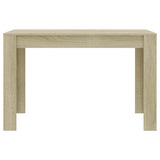 Dining Table Sonoma Oak 120x60x76 cm Engineered Wood - Top-Down View
