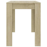 Dining Table Sonoma Oak 120x60x76 cm Engineered Wood - 45-Degree Angle