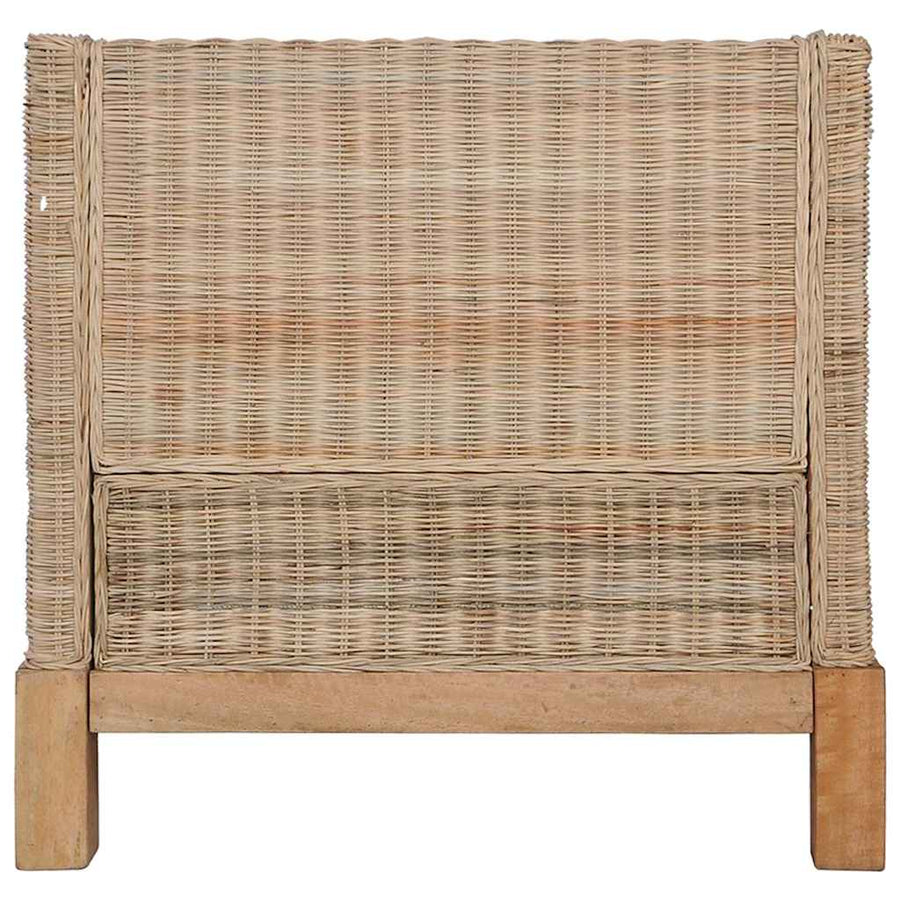2 Piece Sofa Set with Cushions Natural Rattan
