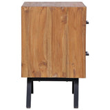 Bedside Cabinet 40x35x55 cm Solid Teak - Top-Down View