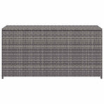 Garden Storage Box Grey 120x50x60 cm Poly Rattan