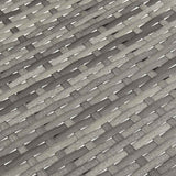 Stackable Outdoor Chairs 2 pcs Grey Poly Rattan