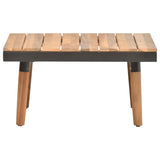 4 Piece Garden Lounge Set with Cushions Solid Acacia Wood - Top-Down View