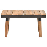 4 Piece Garden Lounge Set with Cushions Solid Acacia Wood - Top-Down View
