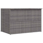 Garden Storage Box Grey 150x100x100 cm Poly Rattan