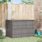 Garden Storage Box Grey 150x100x100 cm Poly Rattan