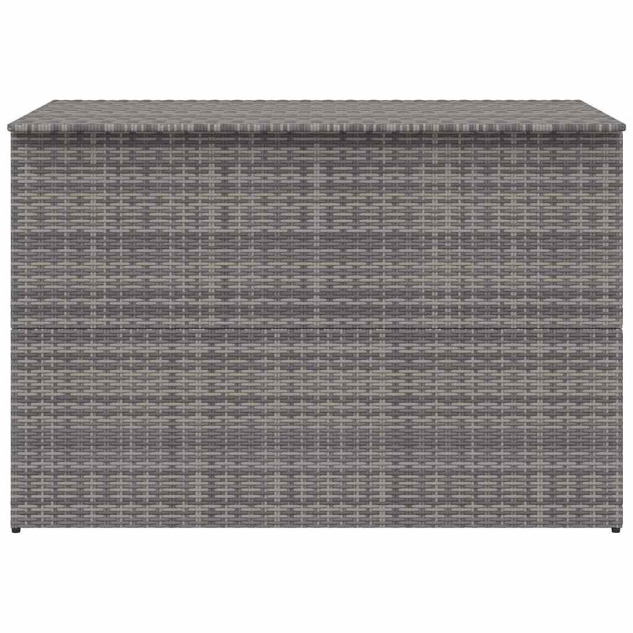 Garden Storage Box Grey 150x100x100 cm Poly Rattan